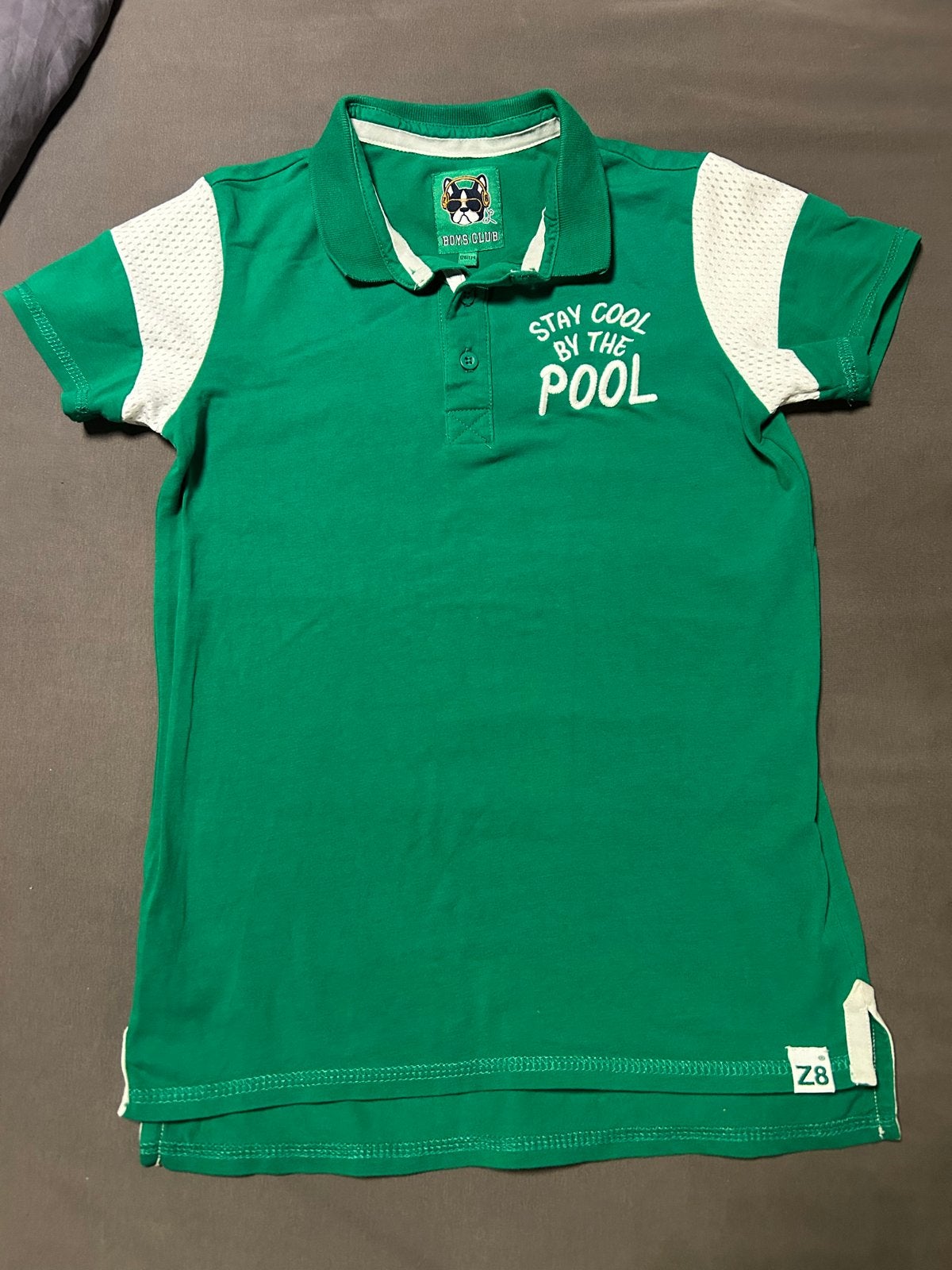 Z8 Jongens Polo Groen Maat 128/134, Ophalen of Verzenden, Zo goed als nieuw, Jongen, Shirt of Longsleeve