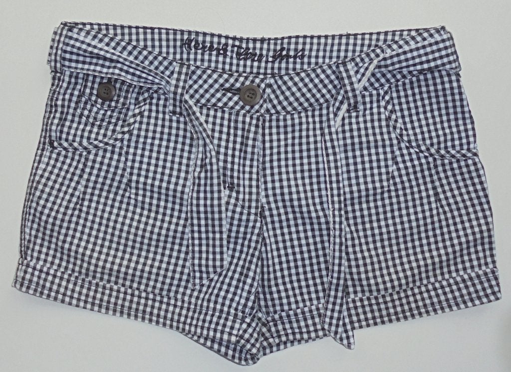 Here & there ruiten kort broekje maat 152 met 2 voorzakken,, Kinderen en Baby's, Kinderkleding | Maat 152, Broek, Gebruikt, Meisje