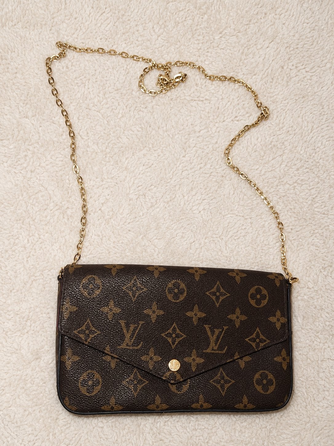 Louis Vuitton Pochette Félicie Monogram, Sieraden, Tassen en Uiterlijk, Ophalen of Verzenden, Nieuw, Bruin, Schoudertasje