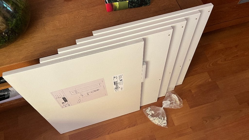 Witte IKEA Komplement kastplanken 50x58cm, Ophalen, 50 tot 100 cm, Zo goed als nieuw, 50 tot 75 cm