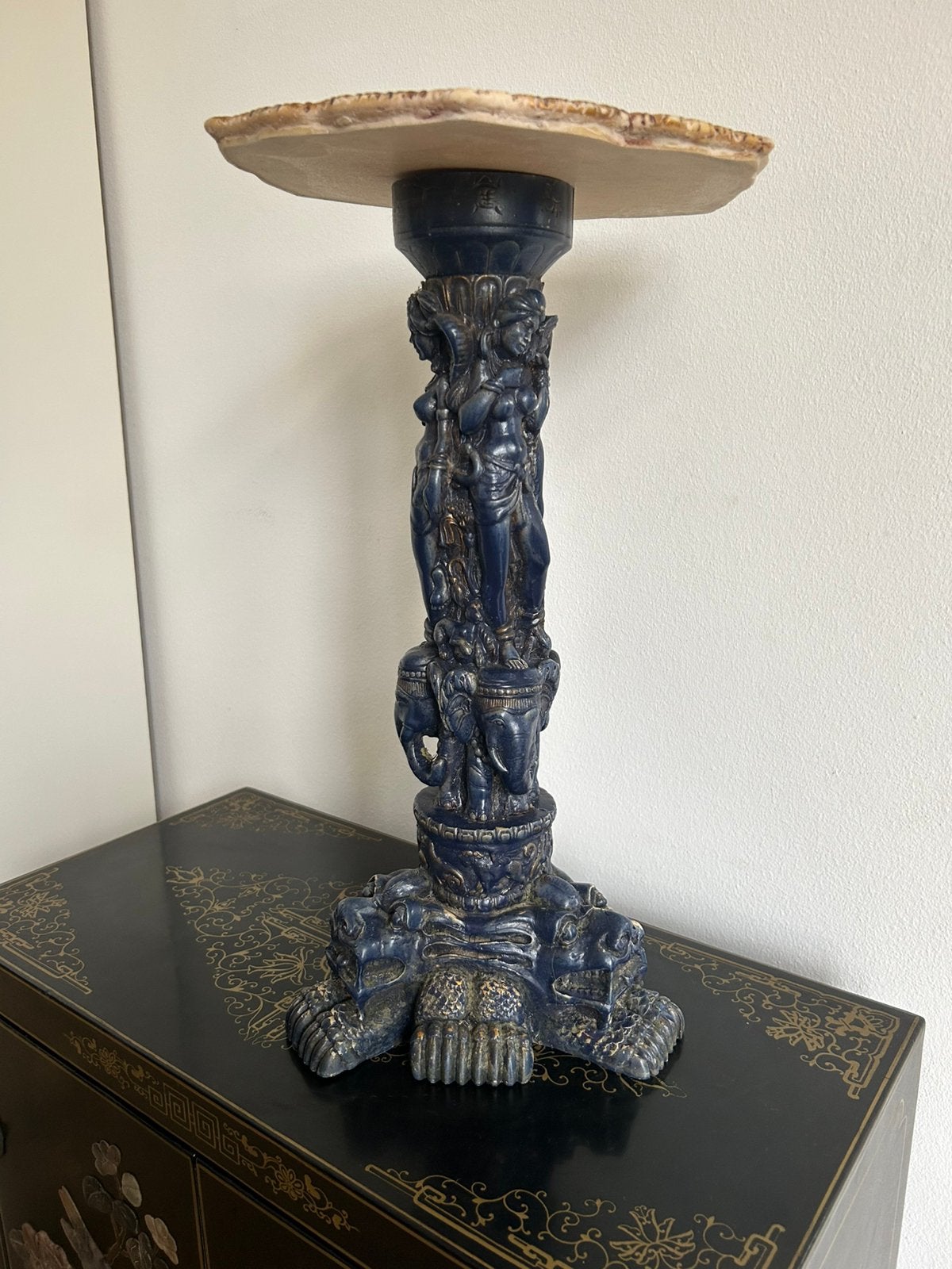 Chinees ivorine piëdestal / plantentafeltje, Ophalen
