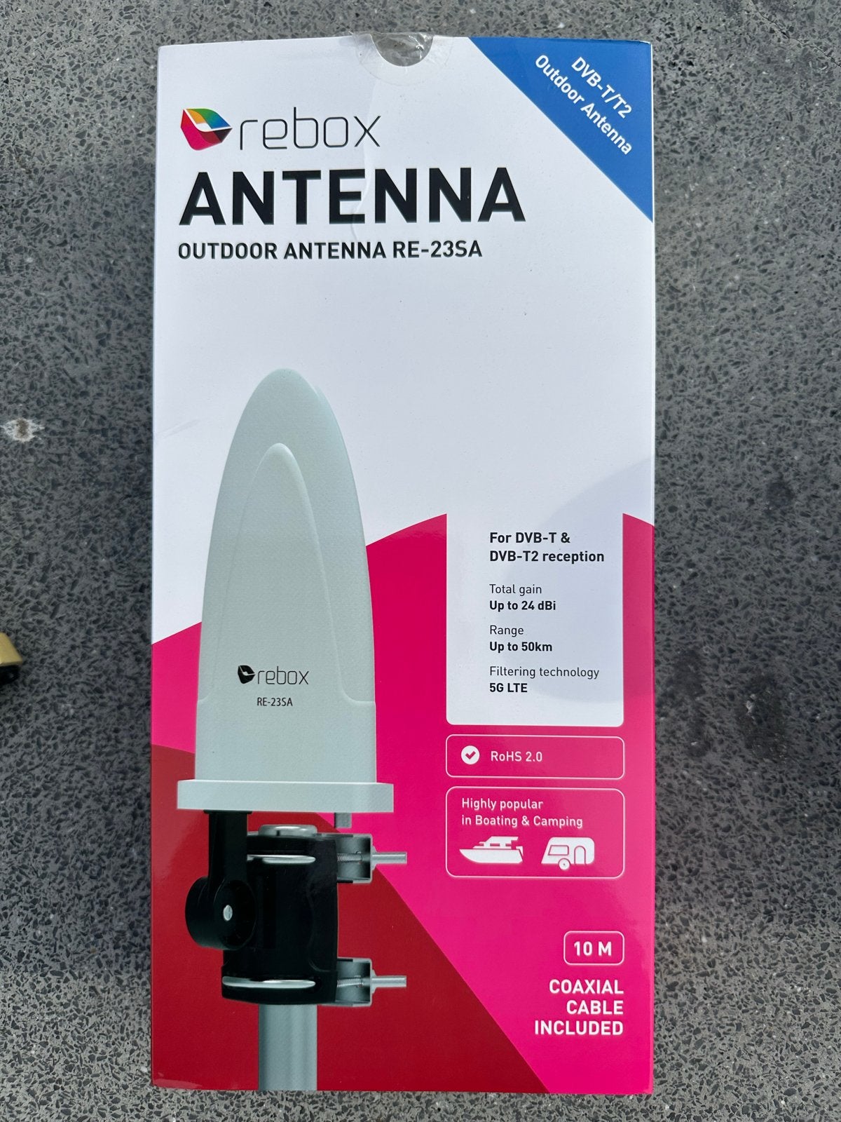 Rebox Outdoor Antenne RE-235A DVB-T/T2 5G LTE, Ophalen of Verzenden, Zo goed als nieuw, Antenne