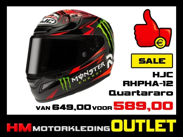 Motorhelm HJC RPHA 12 Quartararo - M-58 - MotoGP RPHA-12, Info@huybersmotoren.nl, HM - Sale, NL, Integraalhelm
