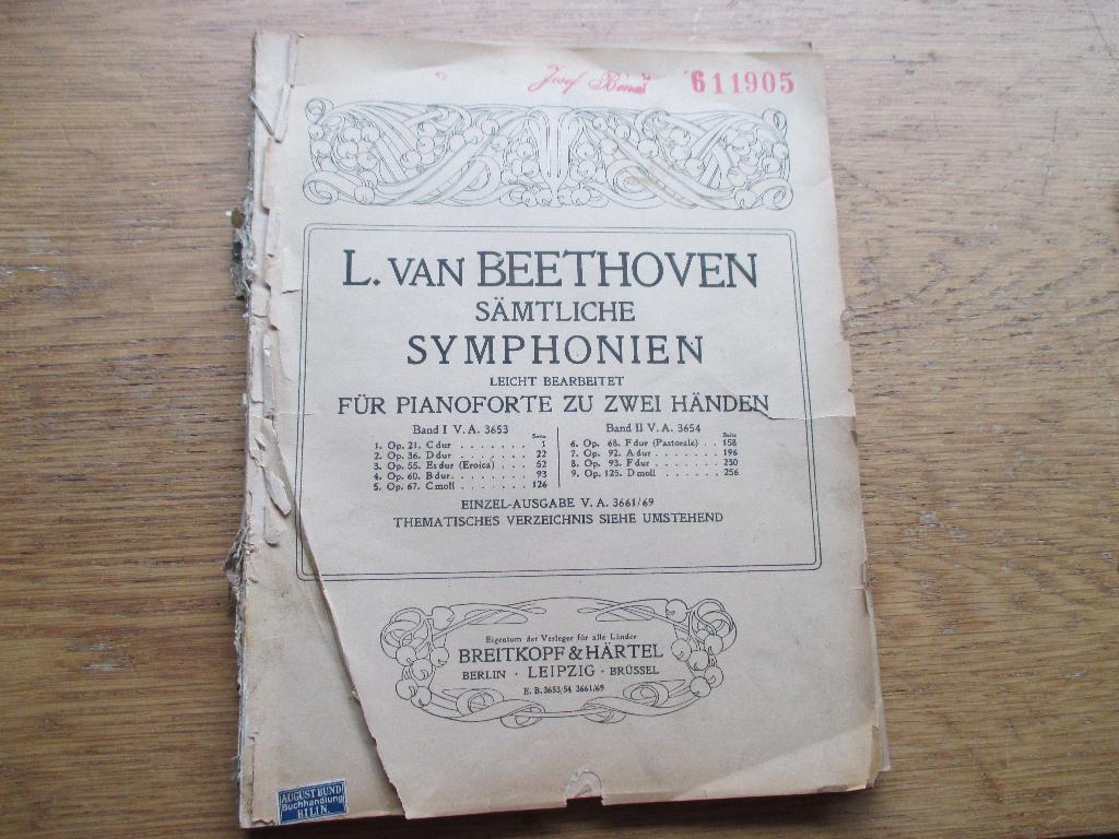 BEETHOVEN - SÄMTLICHE SYMPHONIEN PIANO, Gebruikt, Klassiek, Ophalen of Verzenden, Artiest of Componist