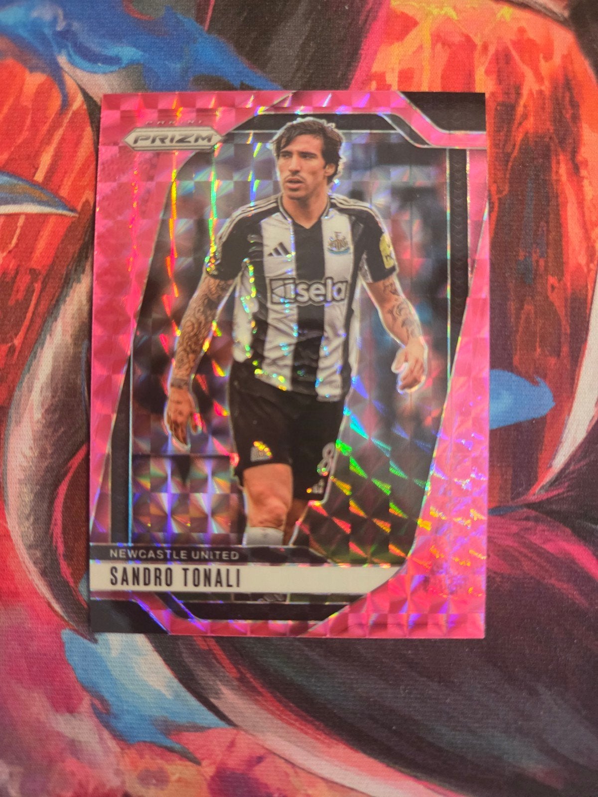 Panini Prizm Sandro Tonali Newcastle United Voetbalkaart, Ophalen of Verzenden, Nieuw, Buitenlandse clubs, Spelerskaart