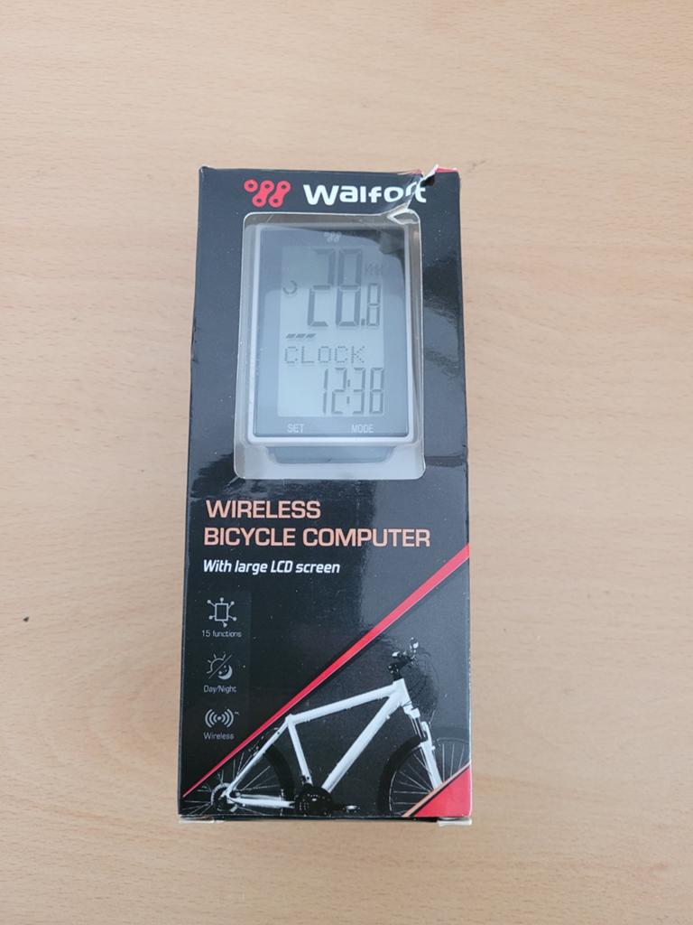 Walfort Draadloze fietscomputer met groot LCD Scherm, Draadloos, Onbekend, raadpleeg verpakking voor details, Walfort, Nieuw