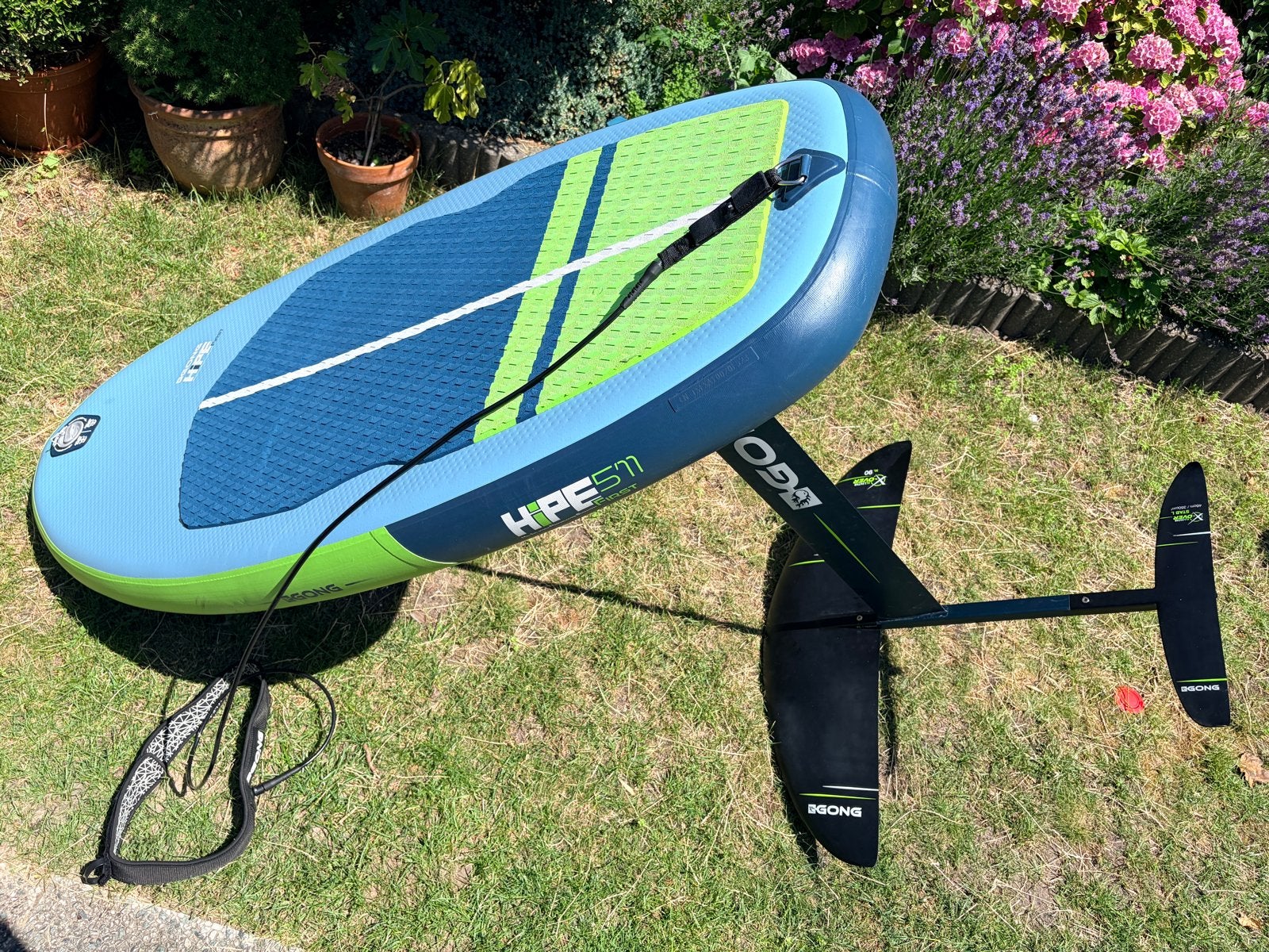 Gong Wingfoil Set: Hipe First, Wings 3m2, 4m2, 6m2, Watersport en Boten, Ophalen, Gebruikt, Overige typen, Met koord