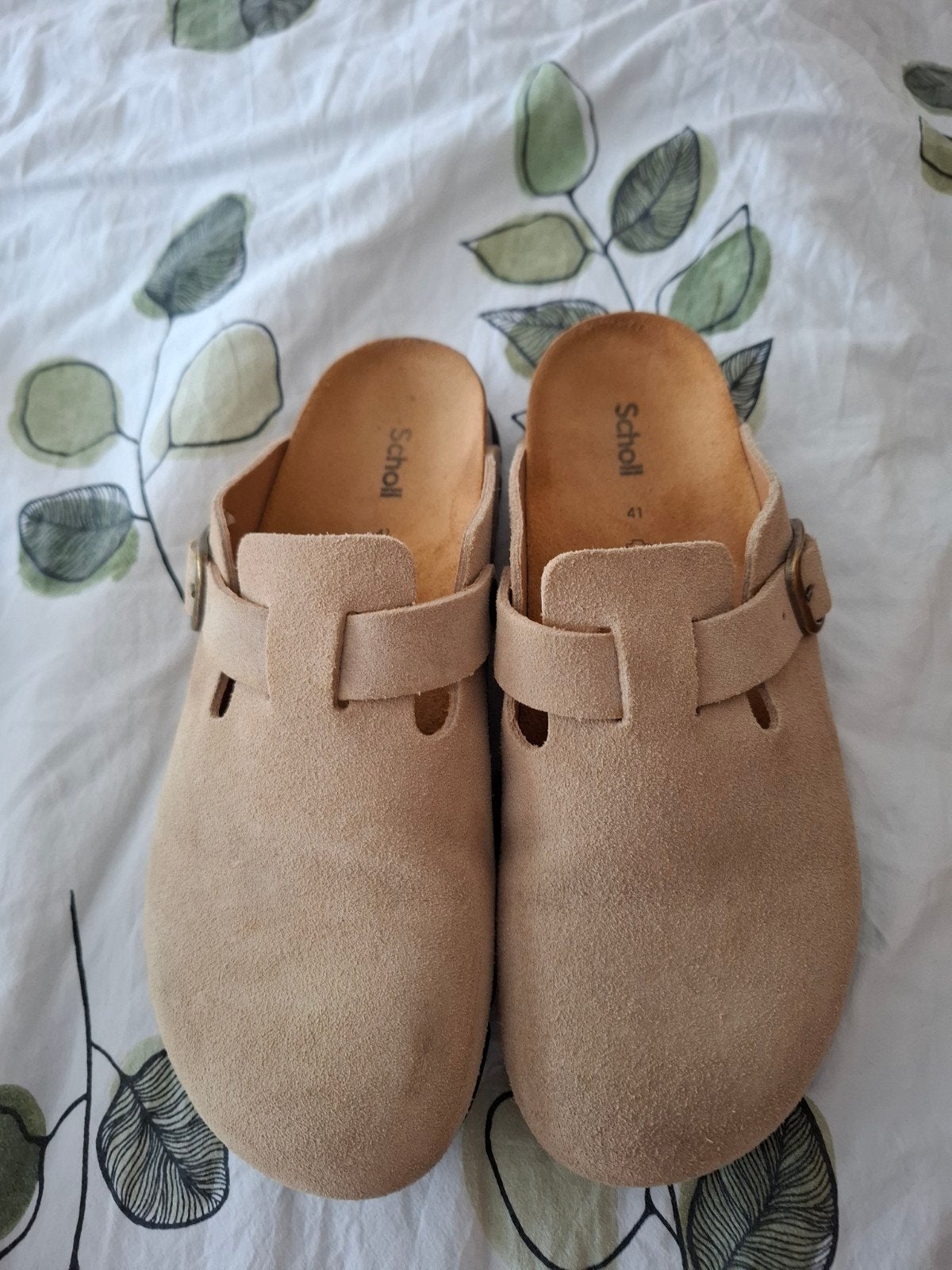 scholl muiltjes maat 41, Scholl, Beige, Zo goed als nieuw, Sandalen of Muiltjes