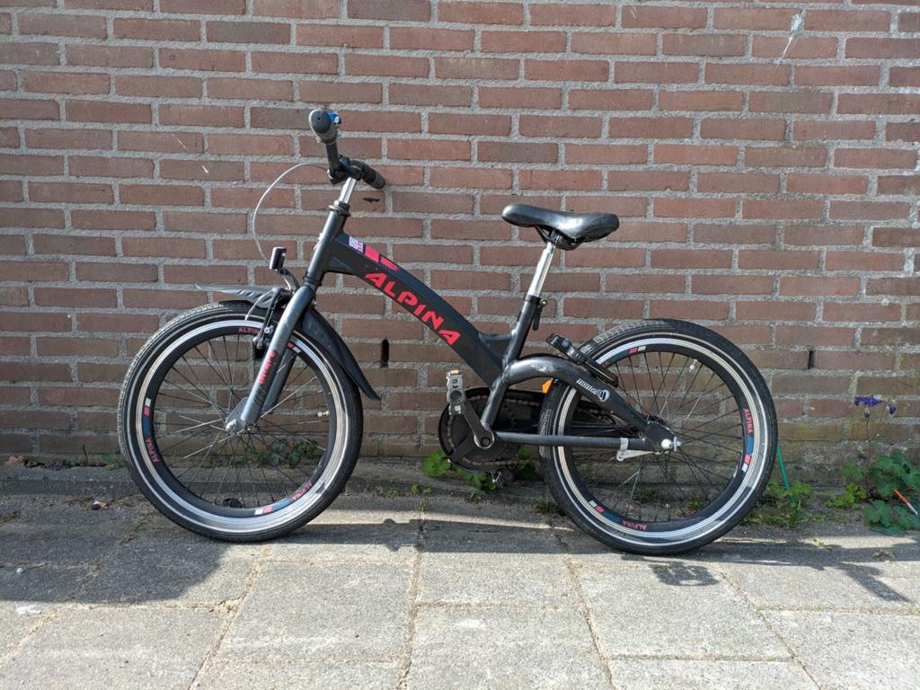 Alpina Brave 20 inch kinderfiets met terugtraprem, Gebruikt, Alpina, Ophalen of Verzenden, Terugtraprem