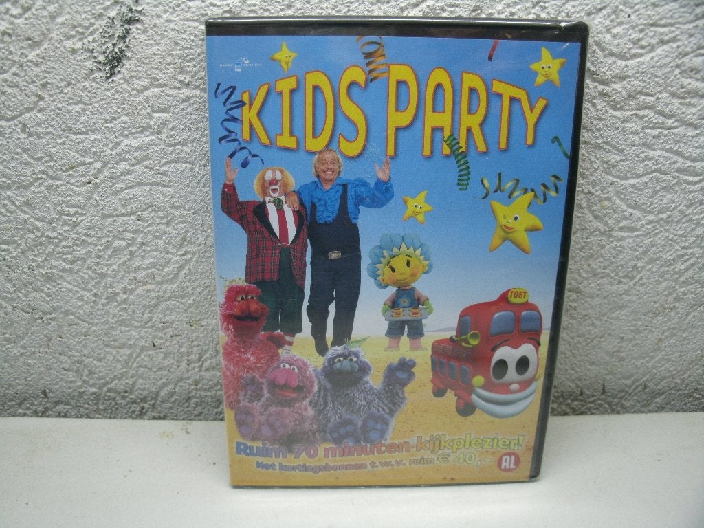 dvd 35k kids party 70 min kijkplezier met bassie en adriaan, Alle leeftijden, Ophalen of Verzenden, Zo goed als nieuw