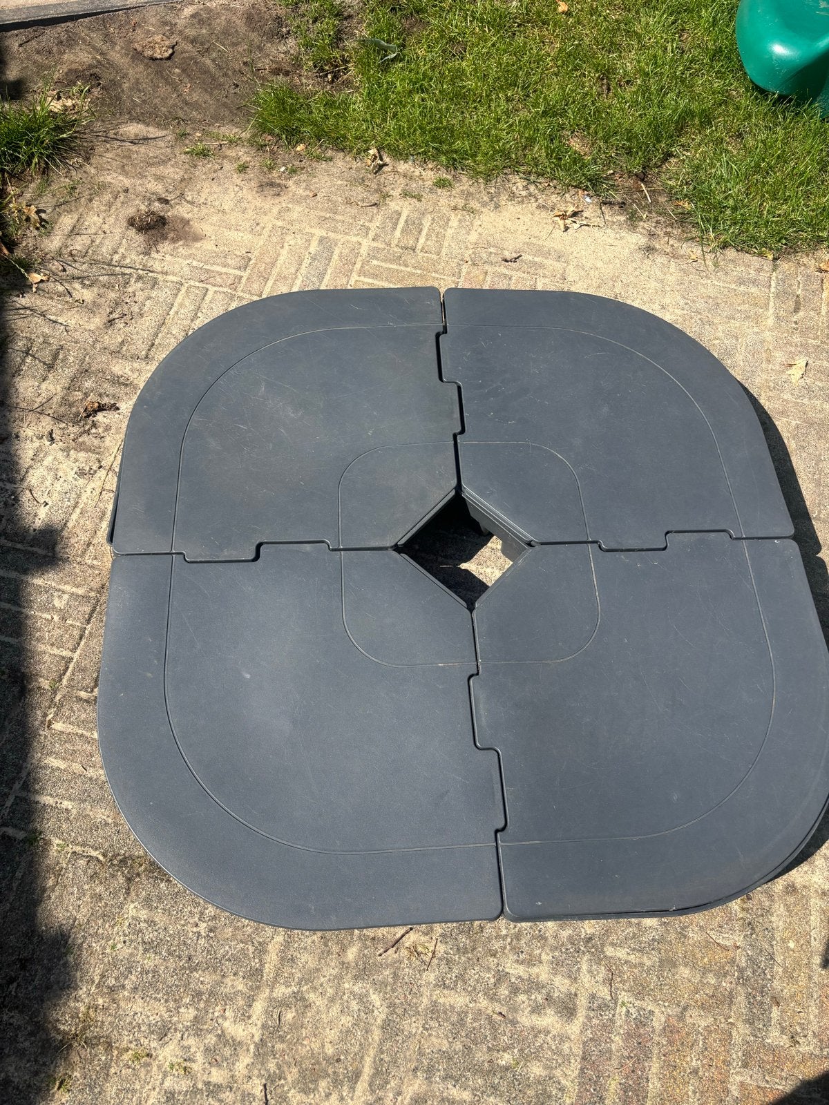 Ikea parasolvoet (4-delig), Ophalen, Gebruikt, Parasolvoet