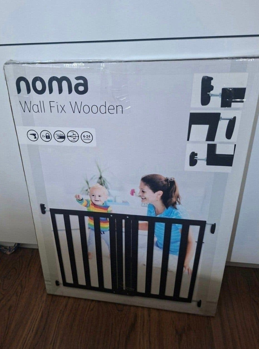 Zwart houten traphekje NOMA, Ophalen, Nieuw, Hout, Minder dan 100 cm