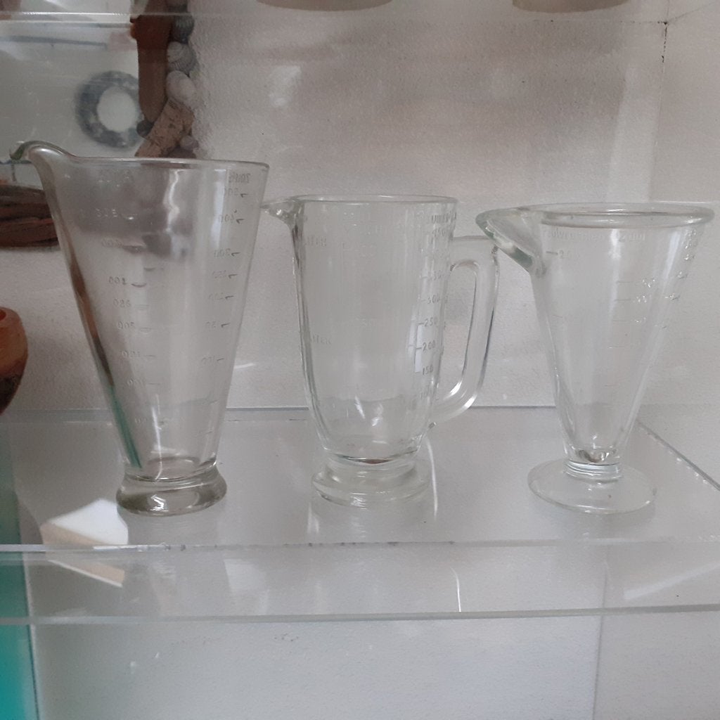 litermaten brocante, Ophalen of Verzenden, Meerkleurig, Glas, Overige typen