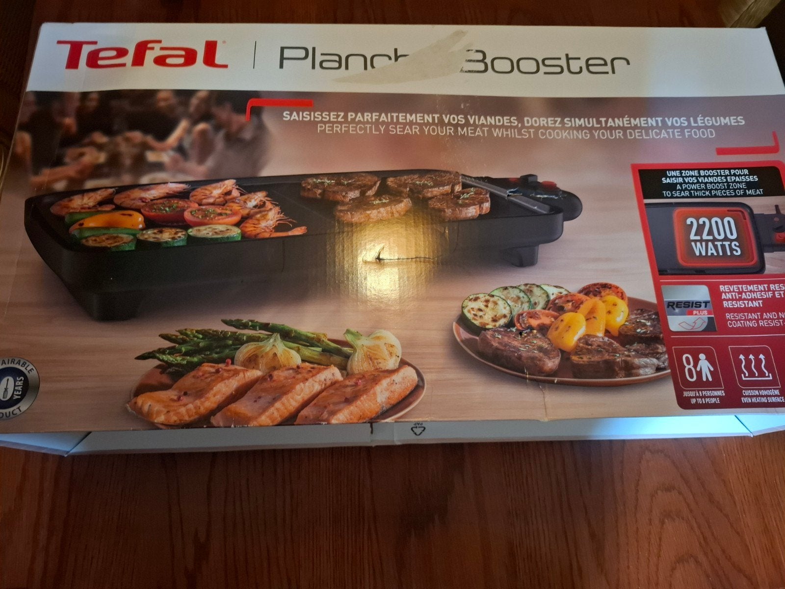 tefal plancha, Ophalen of Verzenden, Zo goed als nieuw, 4 t/m 7 personen