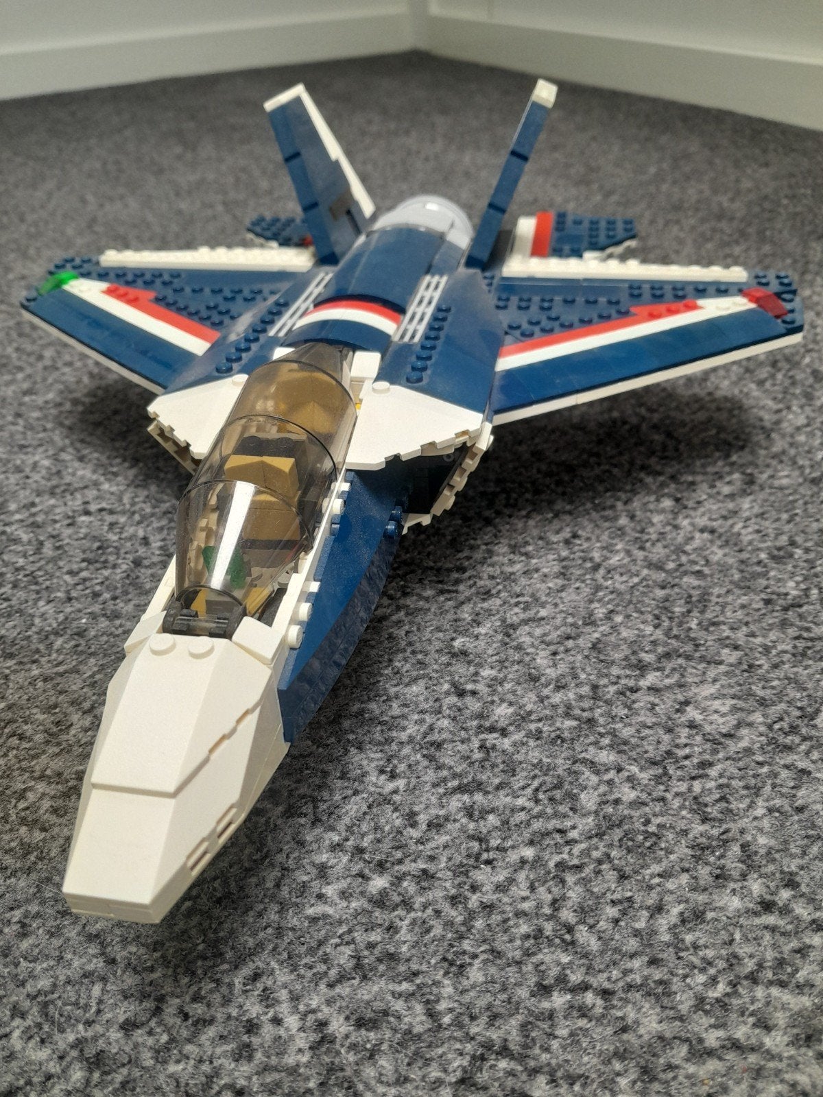 Lego Zeldzame Blauwe Straaljager - Compleet, Ophalen of Verzenden, Zo goed als nieuw, Overige merken