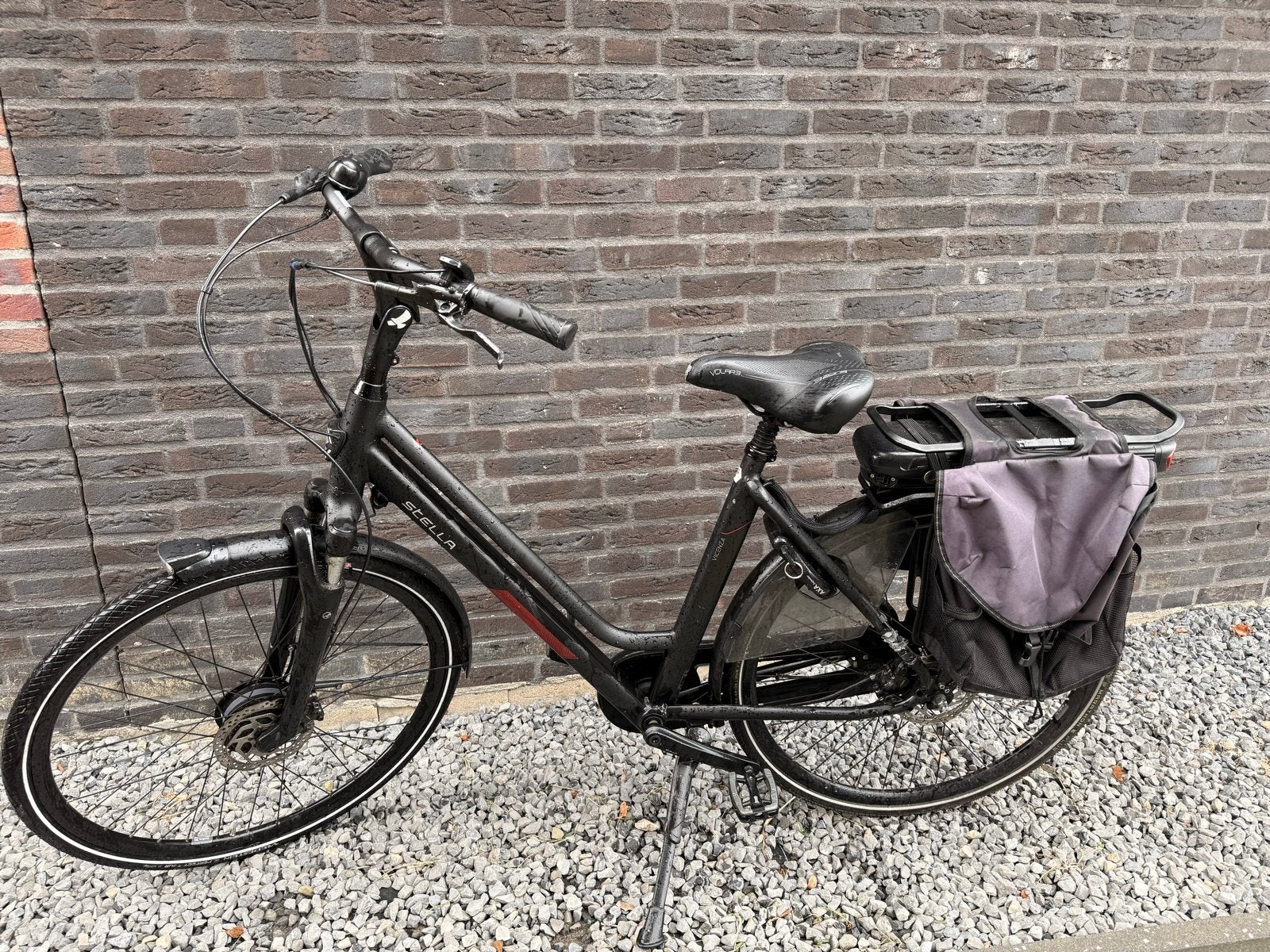 Stella Vicenza elektrische fiets met fietstassen, Gebruikt, 51 tot 55 cm, 50 km per accu of meer, Ophalen