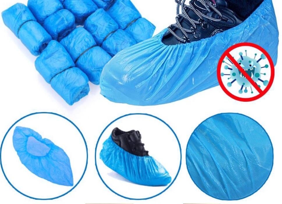 Plastic beschermhoes overschoenen schoenhoesjes - 10 paar, Diversen, Verpleegmiddelen, Ophalen of Verzenden, Nieuw