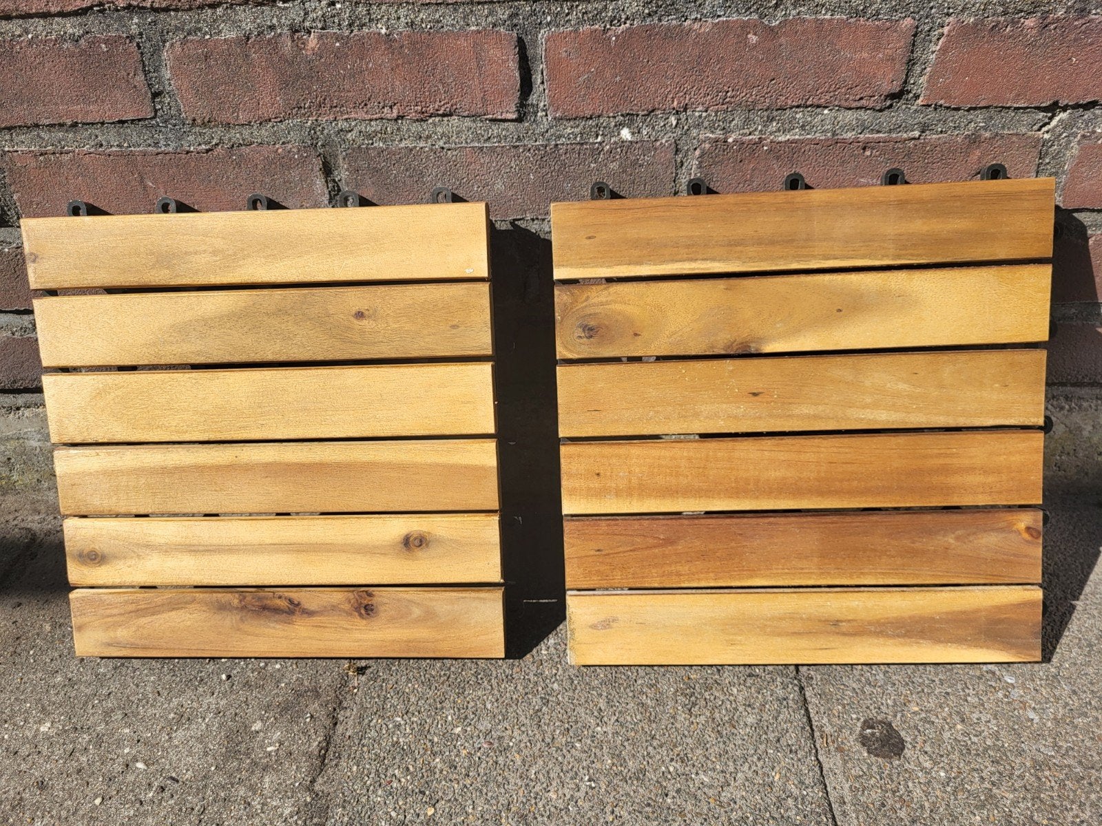 Terrastegels Acacia hout - 30x30cm - 60 stuks -  5,4m2, Tuin en Terras, Ophalen of Verzenden, Nieuw, Hout