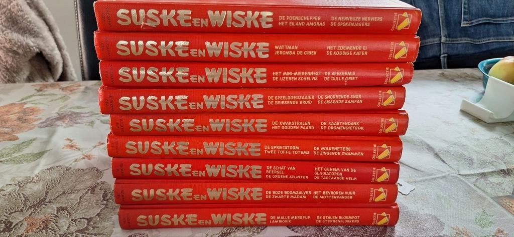 Suske en Wiske Collectie - 9 Luxe Rode Boeken, Meerdere stripboeken, Ophalen of Verzenden, Zo goed als nieuw