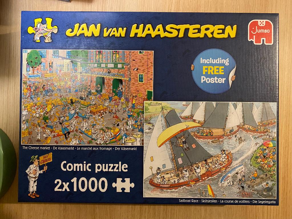 Jan van Haasteren, Ophalen, 500 t/m 1500 stukjes, Zo goed als nieuw, Legpuzzel