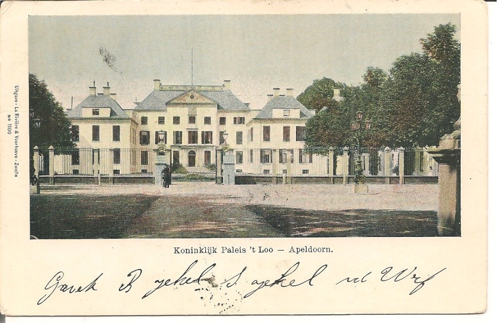 Ansichtkaart Koninklijk Paleis 't Loo - Apeldoorn (1904), Ophalen of Verzenden, Voor 1920, Gelopen, Gelderland
