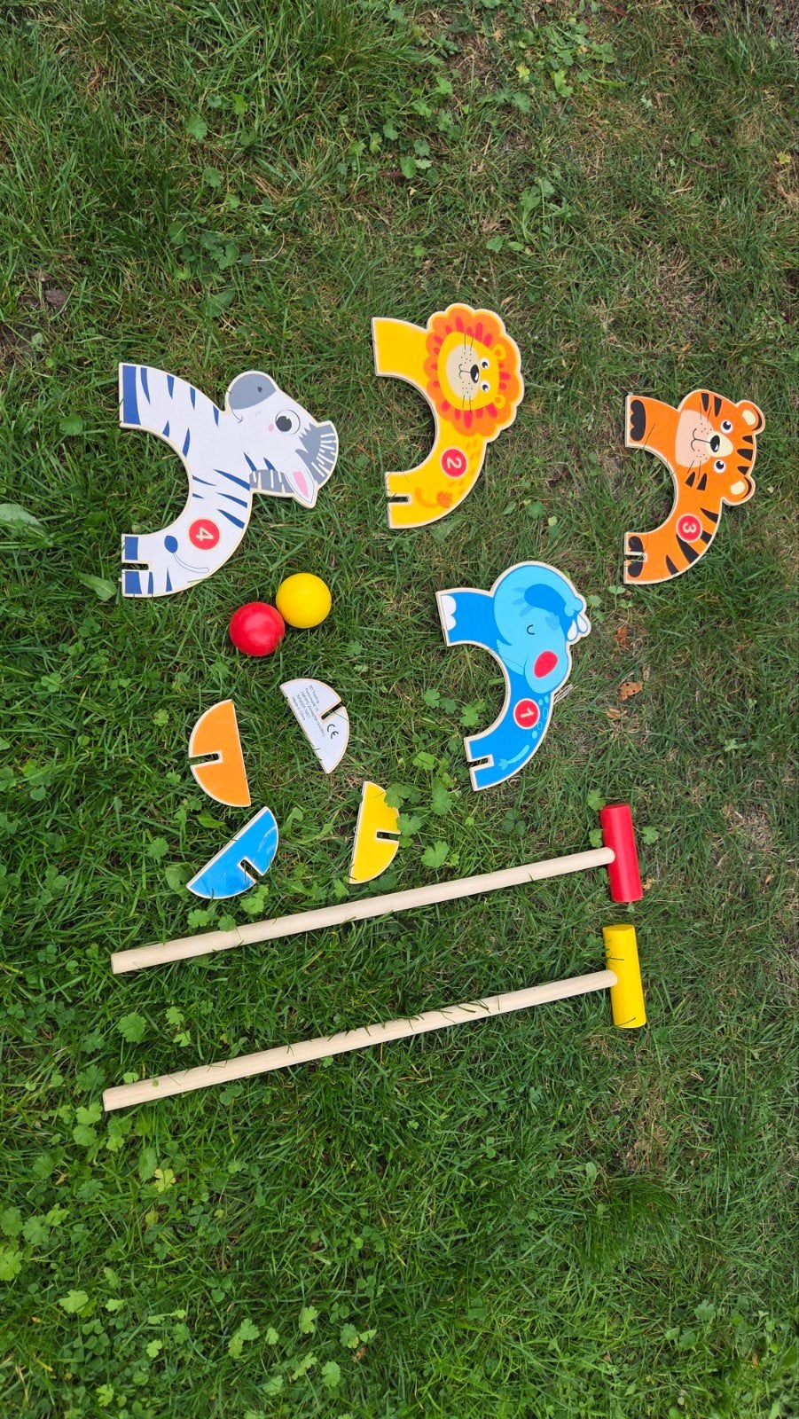 Dieren Croquet Spel voor Kinderen, Ophalen of Verzenden, Gebruikt