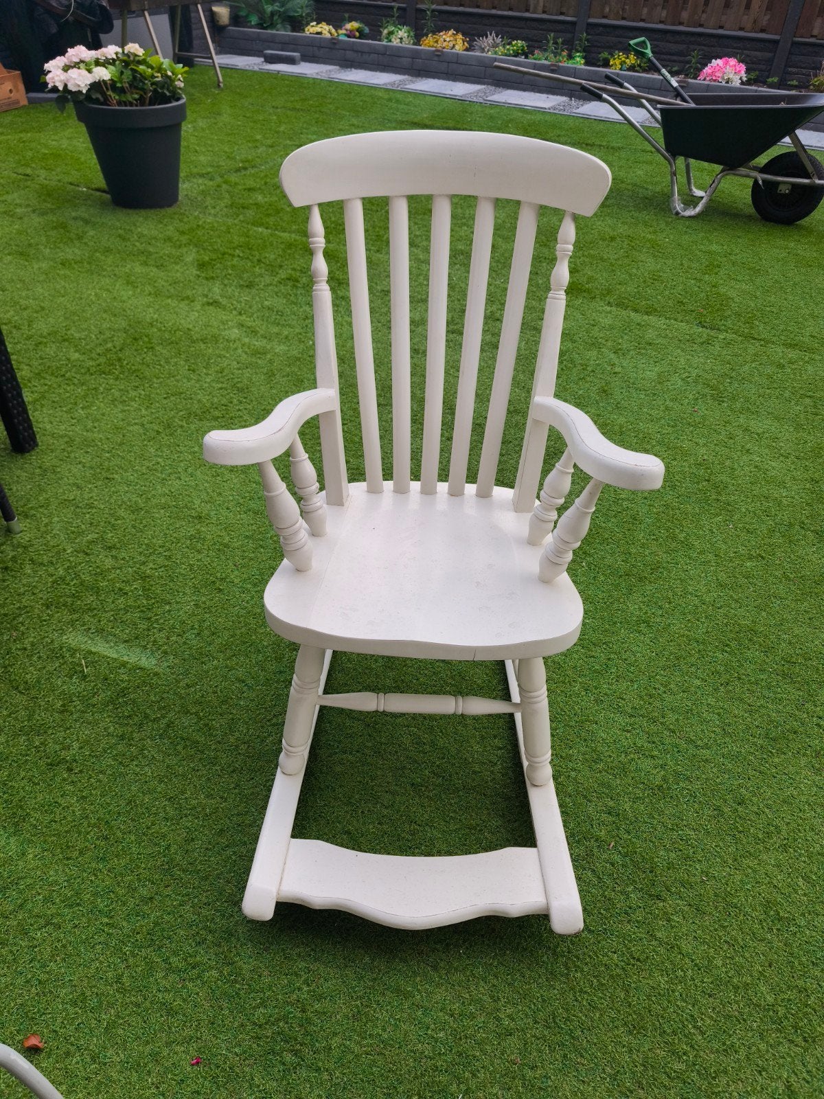Schommelstoel, Tuin en Terras, Ophalen, Gebruikt, Hout