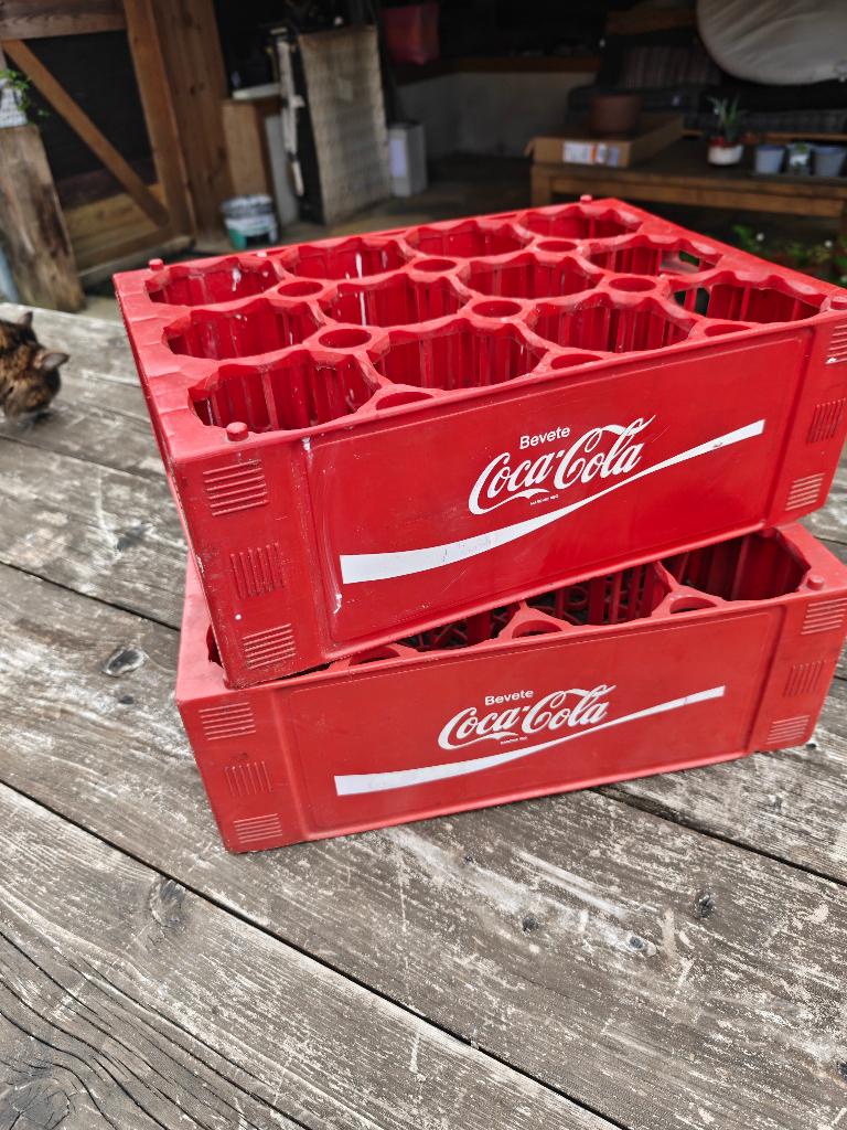 2 Coca cola kratjes vintage, Ophalen of Verzenden, Gebruikt, Gebruiksvoorwerp