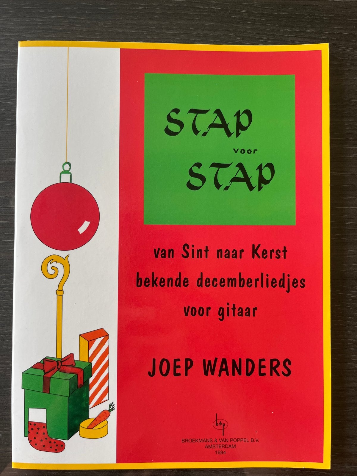 Stap voor Stap: Sinterklaas- en Kerstliedjes voor Gitaar, Gitaar, Overige genres, Nieuw, Ophalen of Verzenden
