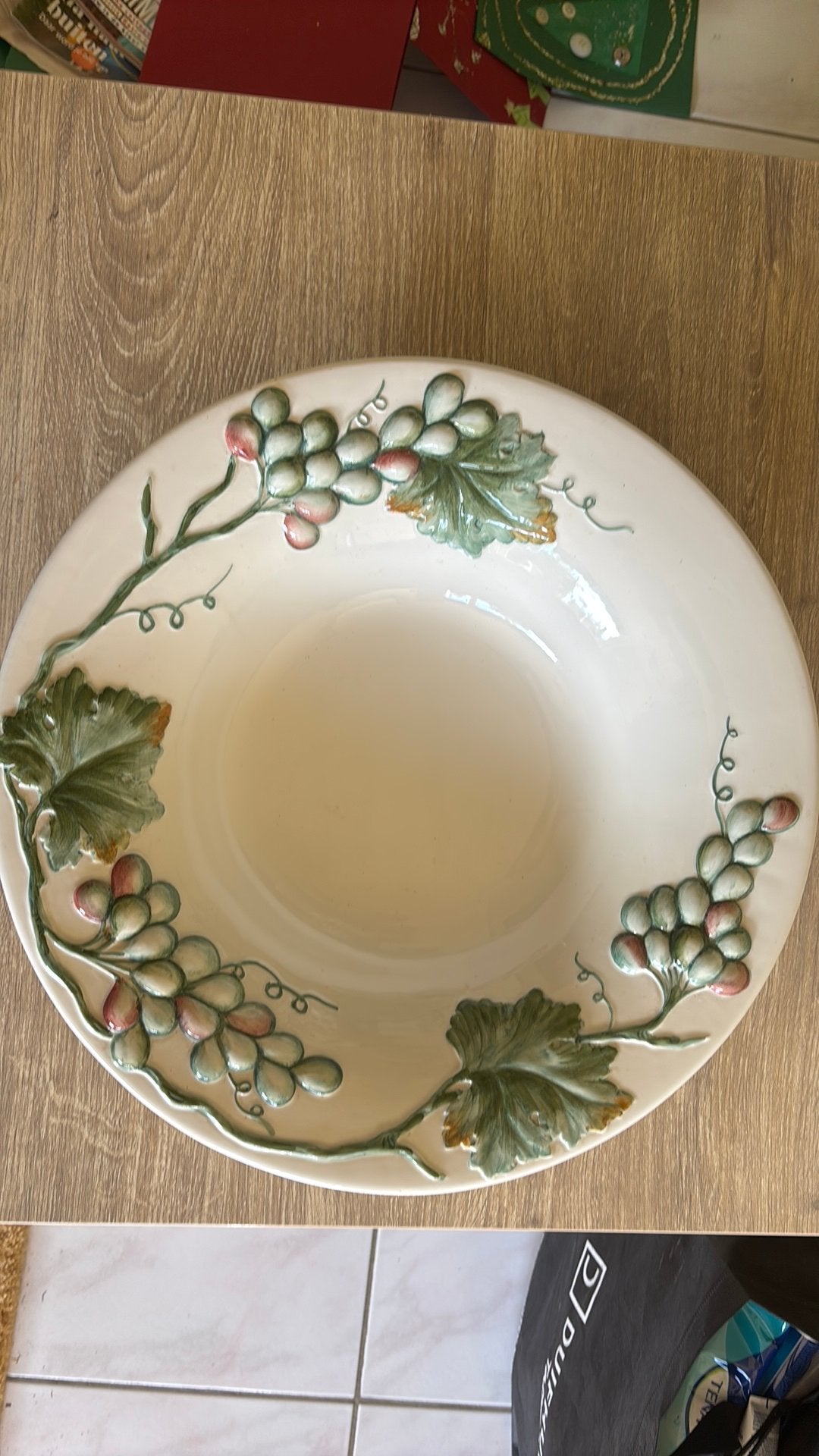 Grote Italiaanse majolica schaal Tre Art Treviso – 40 cm, Antiek en Kunst, Ophalen
