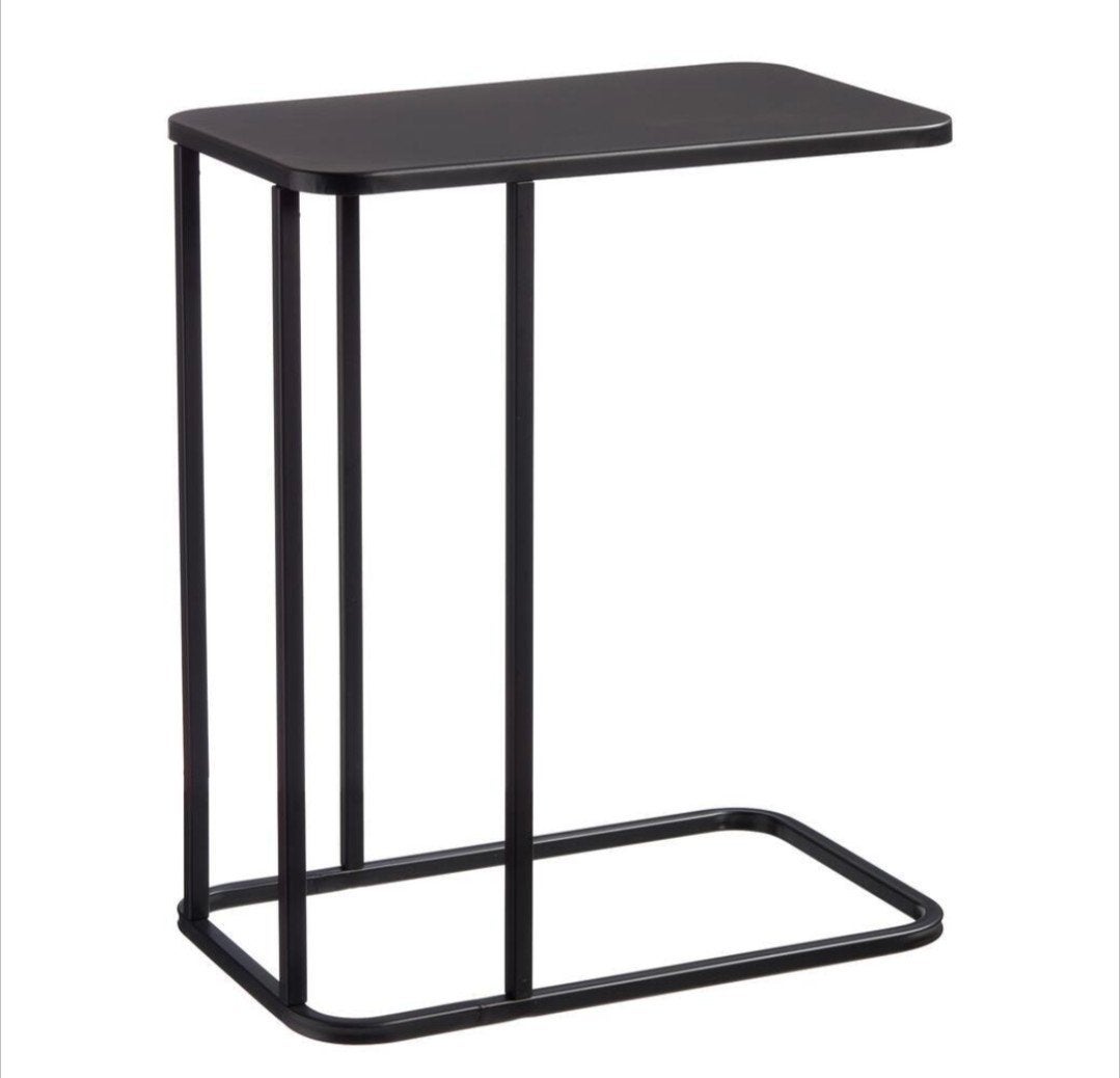 Bijzettafel Celico Zwart - Kwantum -  Nieuw in verpakking, 45 tot 60 cm, Minder dan 55 cm, Metaal of Aluminium, Nieuw