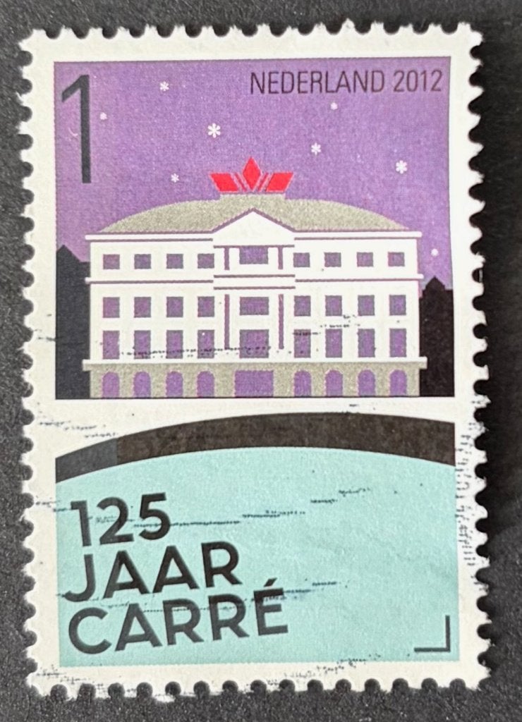 Postzegel Nederland Carré 125 jaar, Ophalen of Verzenden, Na 1940, Gestempeld