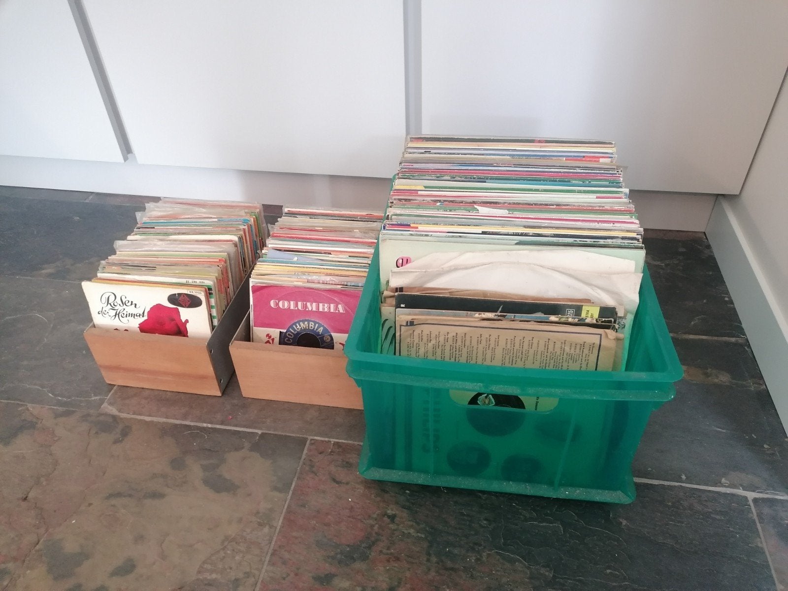 partij lp's en singles koopje, Ophalen, Gebruikt, 7 inch, LP
