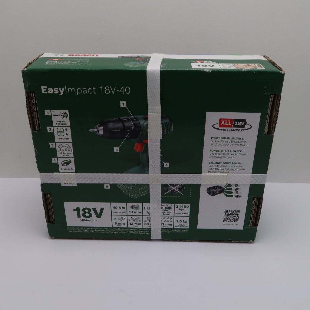 Bosch EasyImpact 18V-40 Body | Nieuw in Doos, Bosch, Gebruikt, Support@bosch.com, Robert Bosch GmbH
Robert-Bosch-Platz 1
70839 Gerlingen-SchillerhÃ¶he
Germany