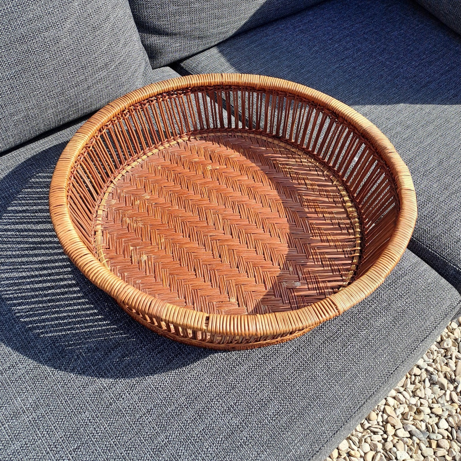 41x11cm Indonesische mand, Huis en Inrichting, Ophalen of Verzenden, Rond, Riet