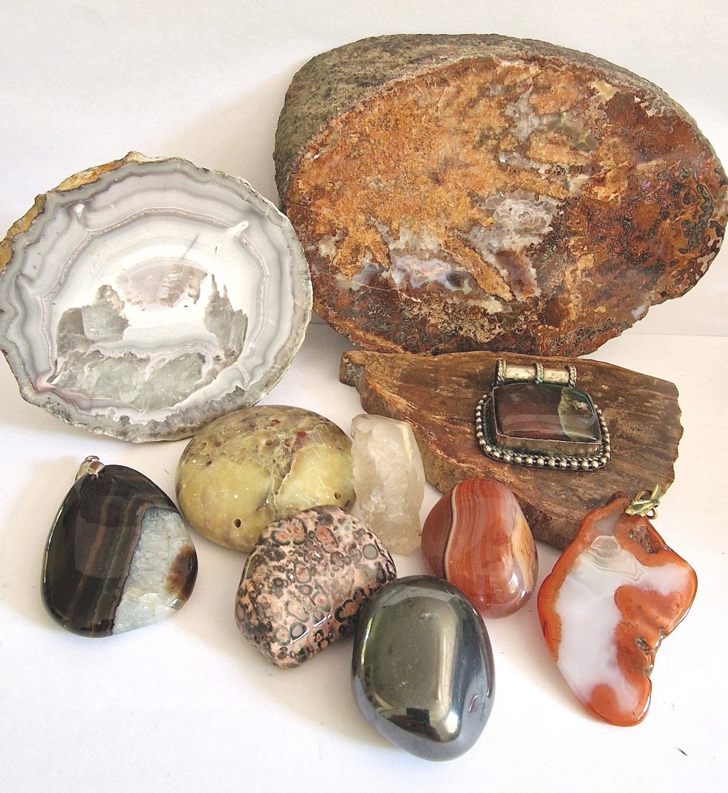 Lot forse edelstenen en sieraden, Sieraden, Tassen en Uiterlijk, Edelstenen, Ophalen of Verzenden