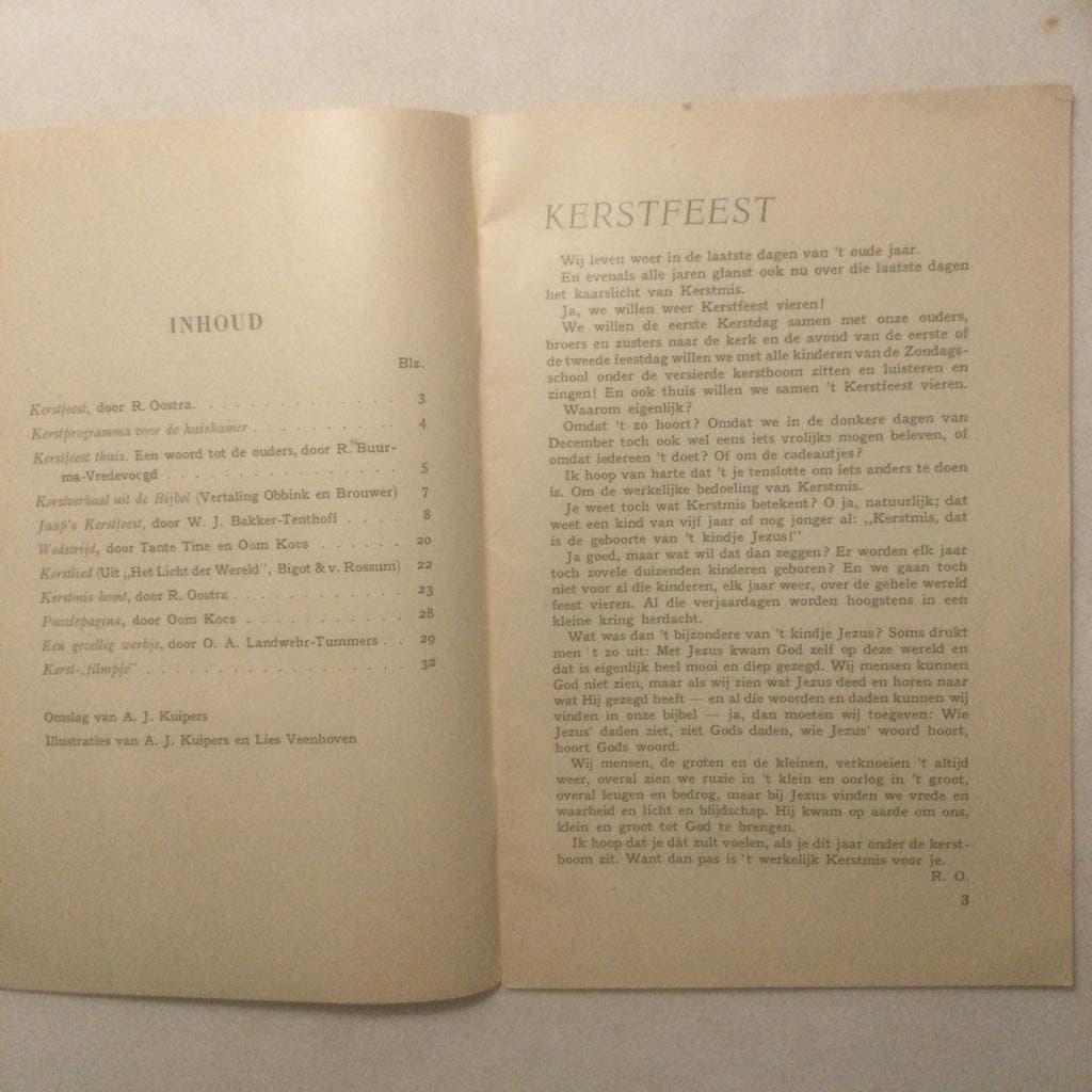 Kerstboekje uit 1946, Ophalen of Verzenden, Diverse auteurs