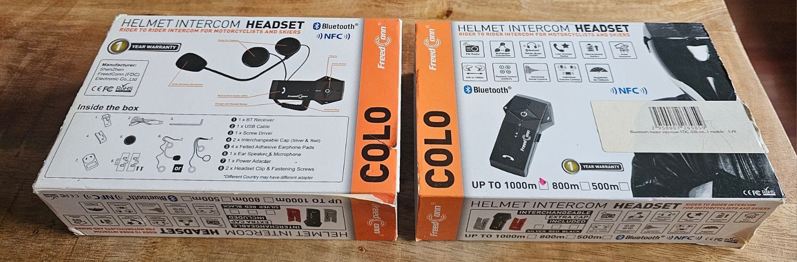 HEADSET FREECOM 2X, Ophalen of Verzenden, Tweedehands, Systeemhelm, Overige merken