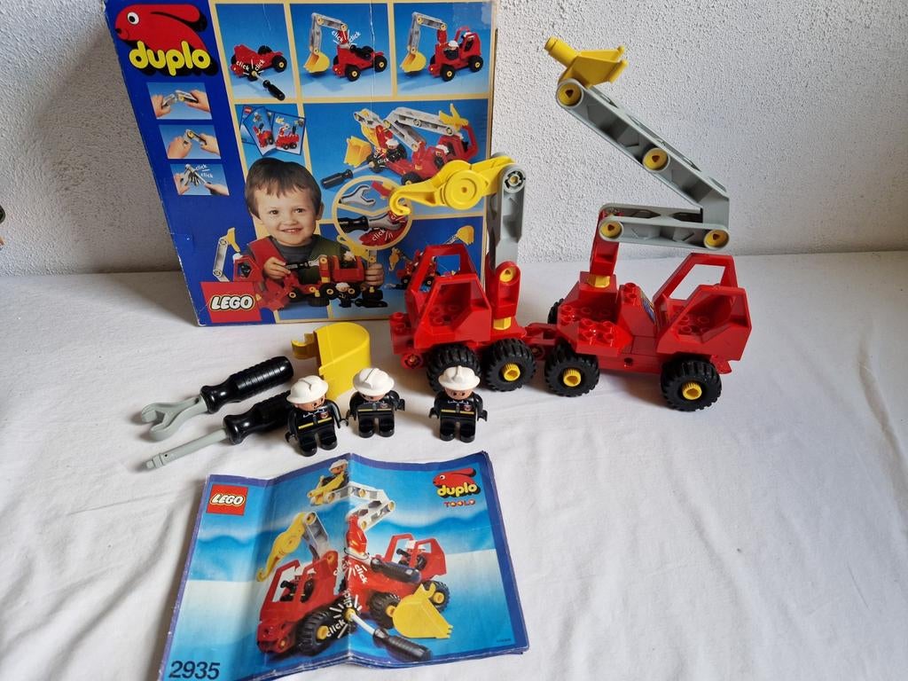 Technisch Duplo Toolo 2935 brandweer compl + doos + boekje, Ophalen of Verzenden, Gebruikt, Complete set, Duplo