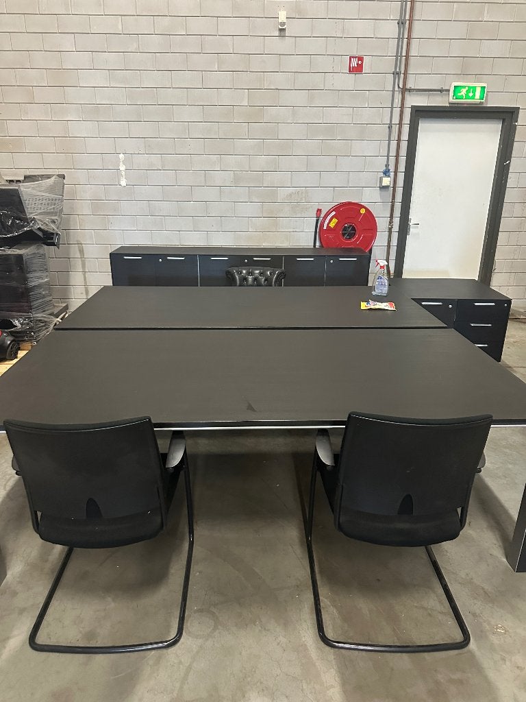 Complete Directie kantoor inrichting mag weg voor leuk prijs, Huis en Inrichting, Ophalen, Zwart, 230 cm, Hout