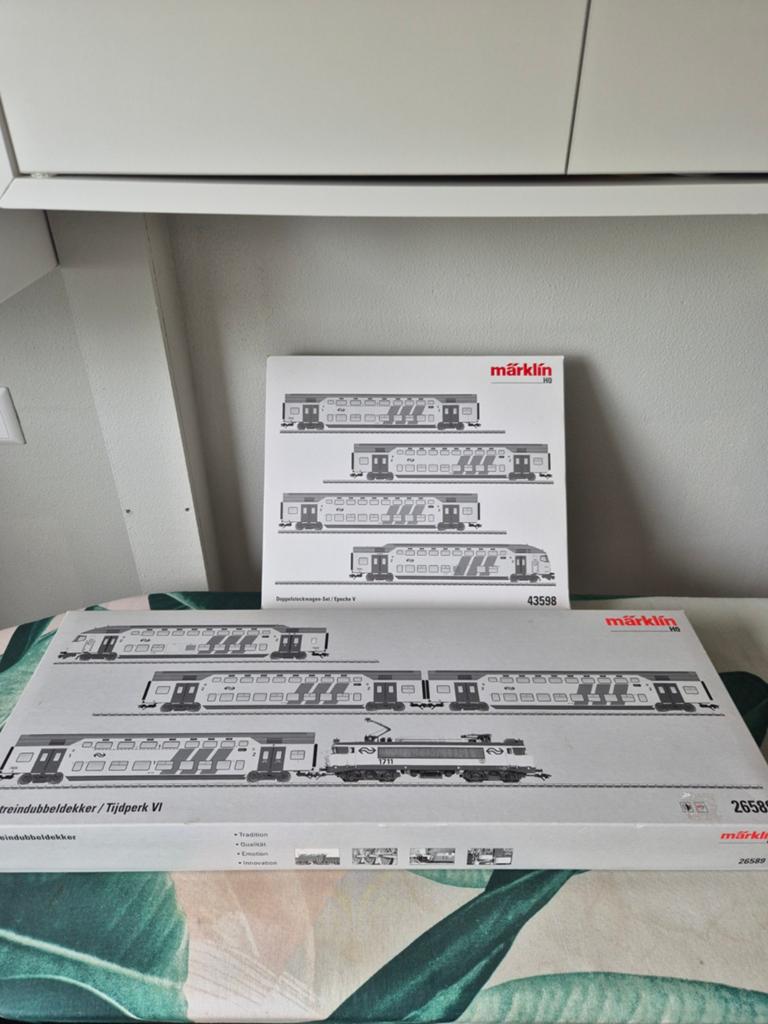 Marklin NS DDM/DDAR set. 43598 37263 en 26589, Hobby en Vrije tijd, Modeltreinen | H0, Wisselstroom, Treinset, Ophalen of Verzenden