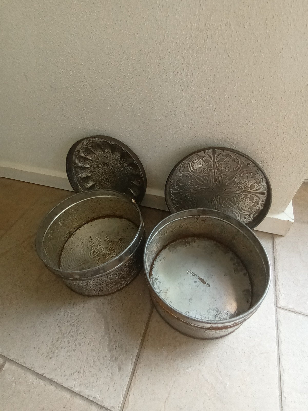 2 zeer oude antieke blikken de Gruyter en Albert Heijn, Verzamelen, Blikken, Ophalen of Verzenden, Gebruikt, Overige