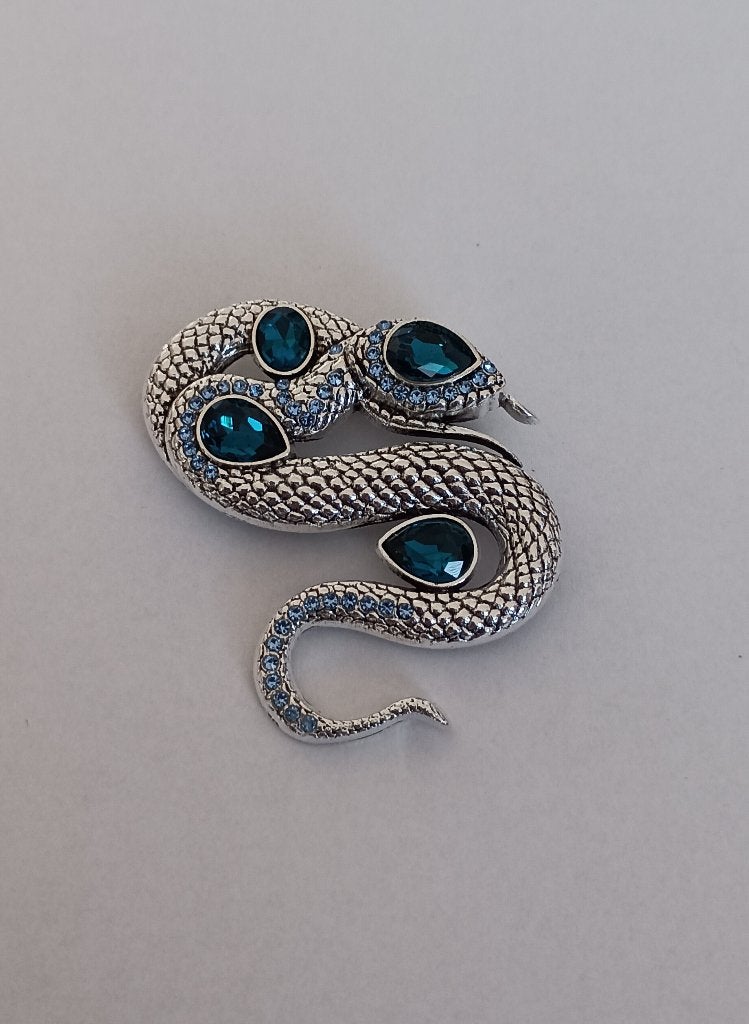 Slang broche, Sieraden, Tassen en Uiterlijk, Broches, Overige materialen, 4 tot 7 cm, Overige kleuren, Nieuw