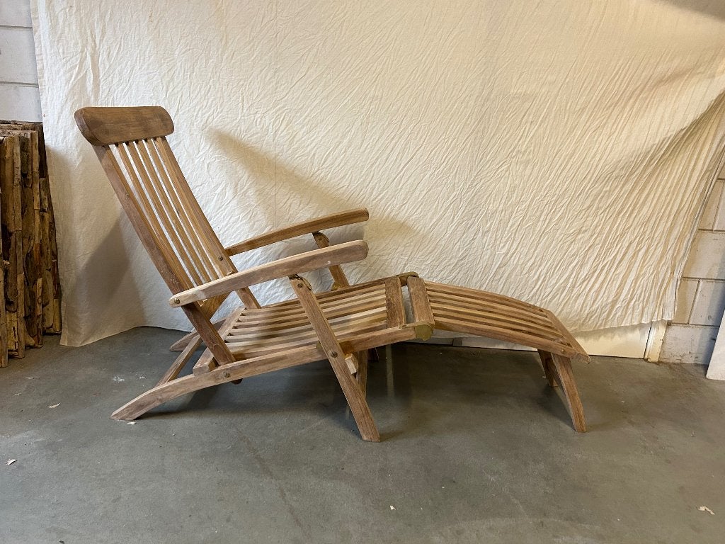 ligbed - 4 standen - teakhout - inklapbaar - Gratis bezorgd, Tuin en Terras, Ligbedden, TTM Wonen, Meubels – (Perzische) Tapijten en Woonaccessoires