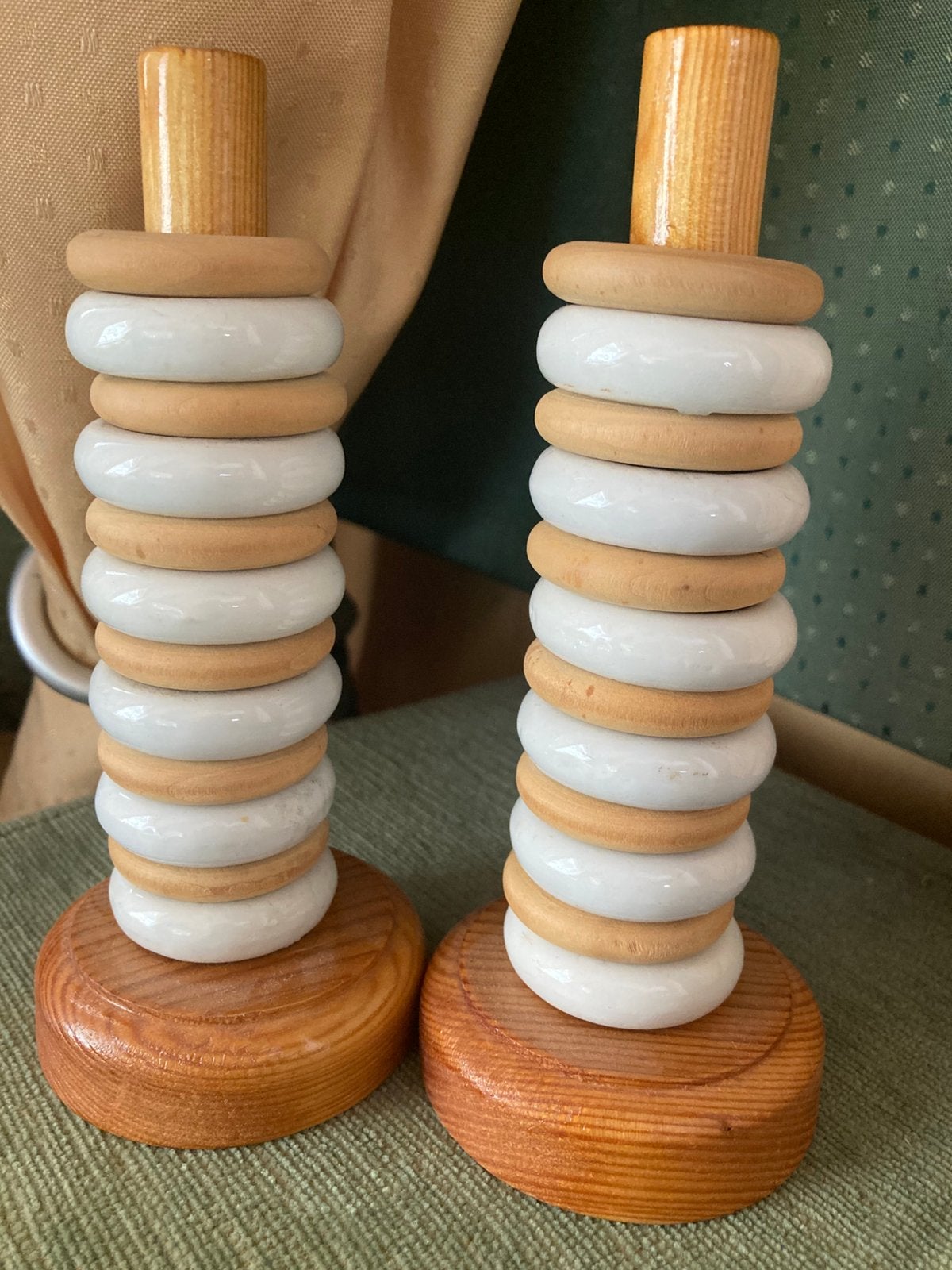 Uniek 2 sets Eierdopjes Ringetjes Prijs p Torentje, Antiek en Kunst, Ophalen