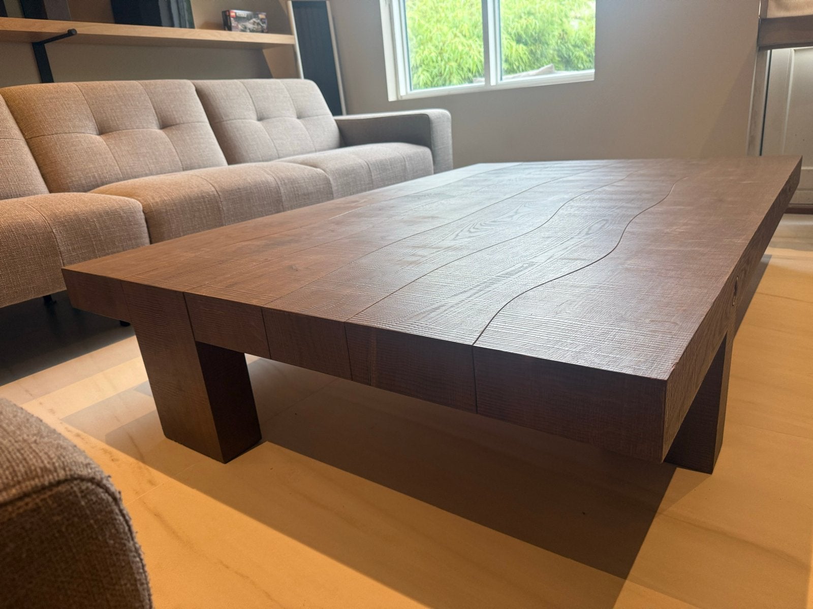 Linteloo salontafel, Huis en Inrichting, Eikenhout, Ophalen of Verzenden, Zo goed als nieuw, Rechthoekig