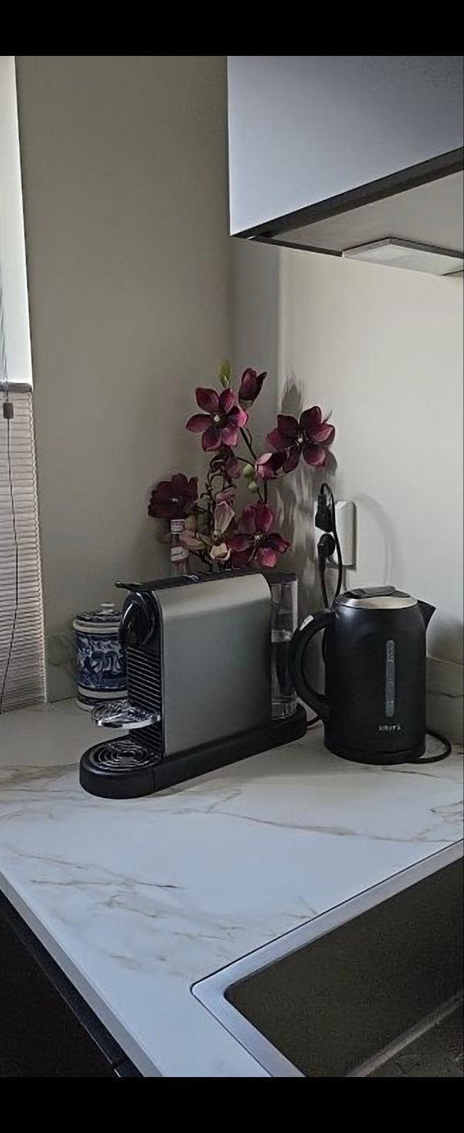 Nespresso Citiz Platinum D Titan, Witgoed en Apparatuur, Koffiezetapparaten, Espresso apparaat, Ophalen of Verzenden, Zo goed als nieuw