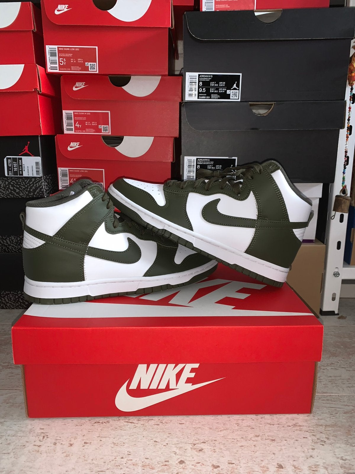 nike dunk high carho khaki maat 36,5, Ophalen of Verzenden, Nieuw, Overige kleuren