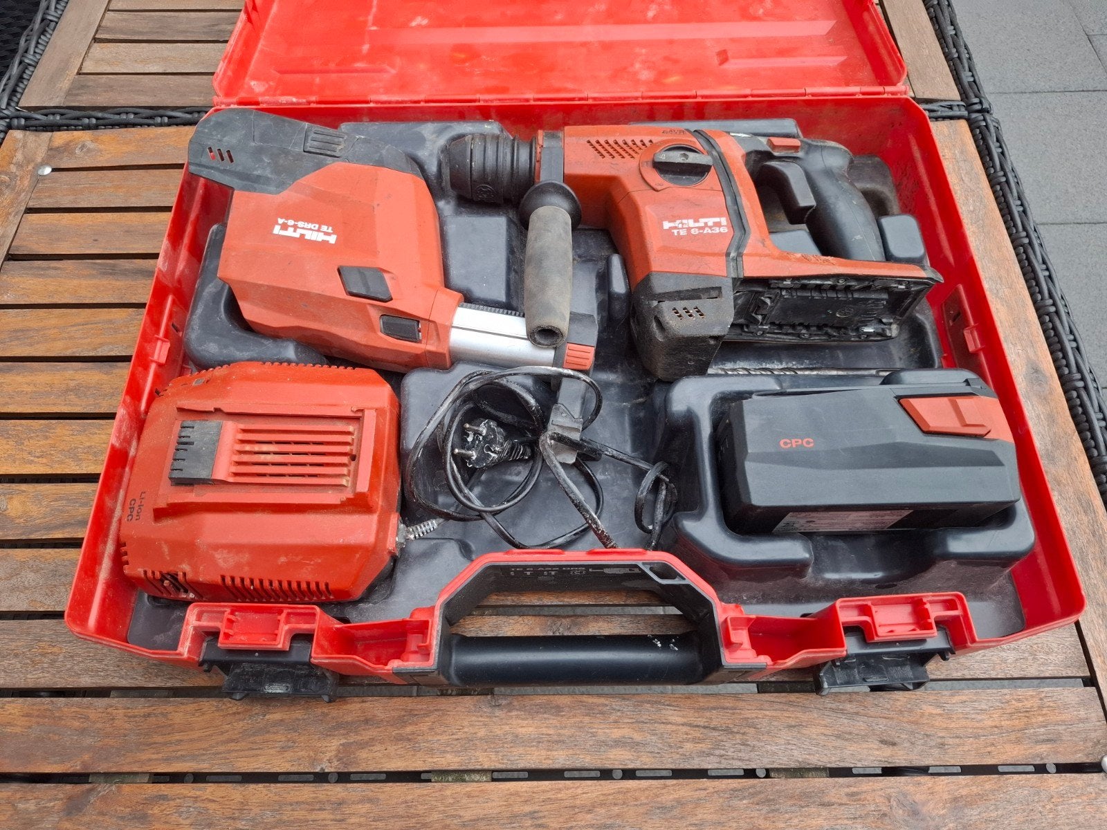 Hilti 36v, Ophalen, Kolomboormachine
