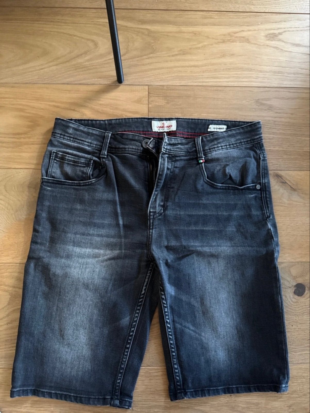 Grijze Jeans Short Maat 16/176, Ophalen of Verzenden, Gedragen, Grijs, Overige jeansmaten